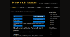Desktop Screenshot of nineinchnoobs.com