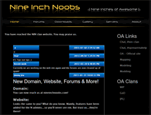 Tablet Screenshot of nineinchnoobs.com
